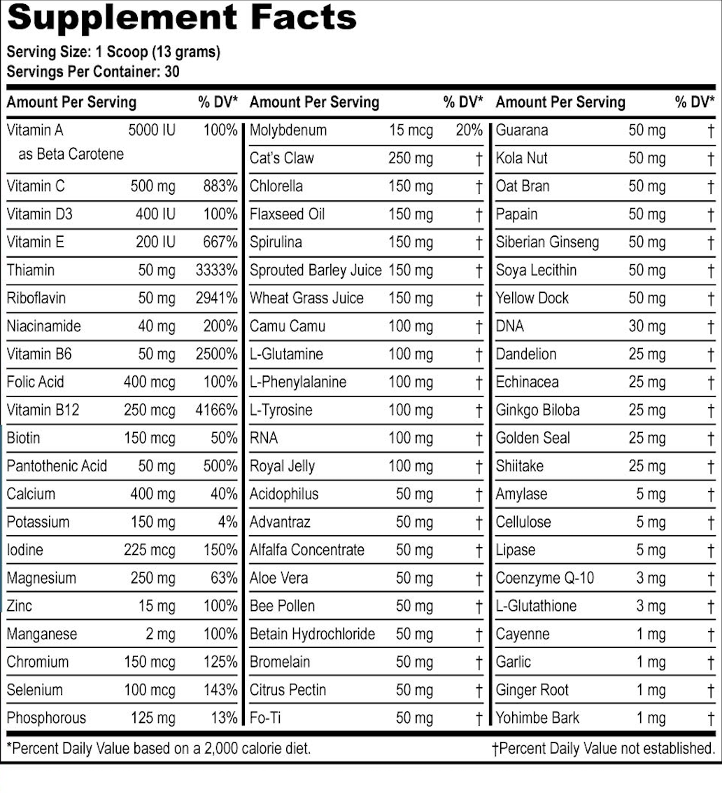 Mega Multi-Vitamina Plus